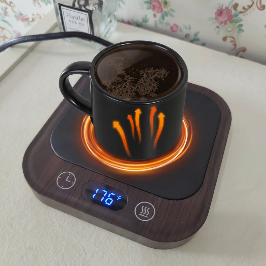Ceramic Mug and 36W Warmer Set with Custom Temperature Control