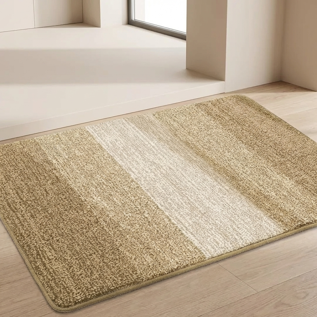 Stylish Rectangular Entry Mat with Striped Design