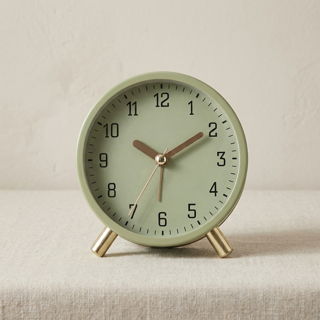Elegant Silent Table Clock with Minimalist Design