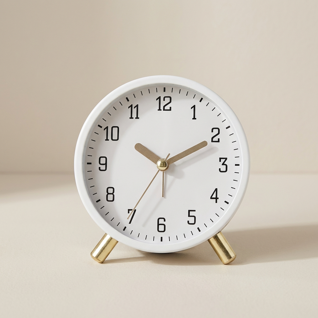 Elegant Silent Table Clock with Minimalist Design