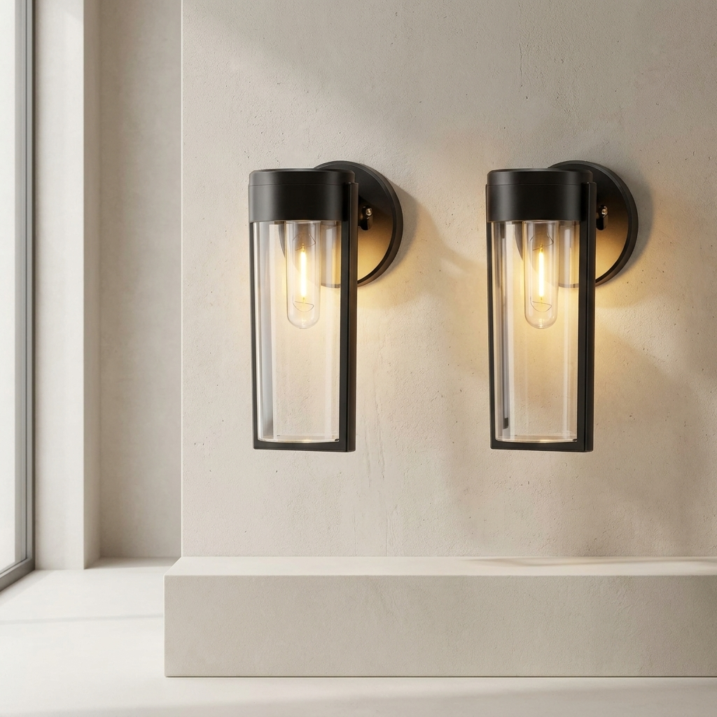 Eco-Friendly Solar Wall Light with Dusk Sensor - Warm Glow