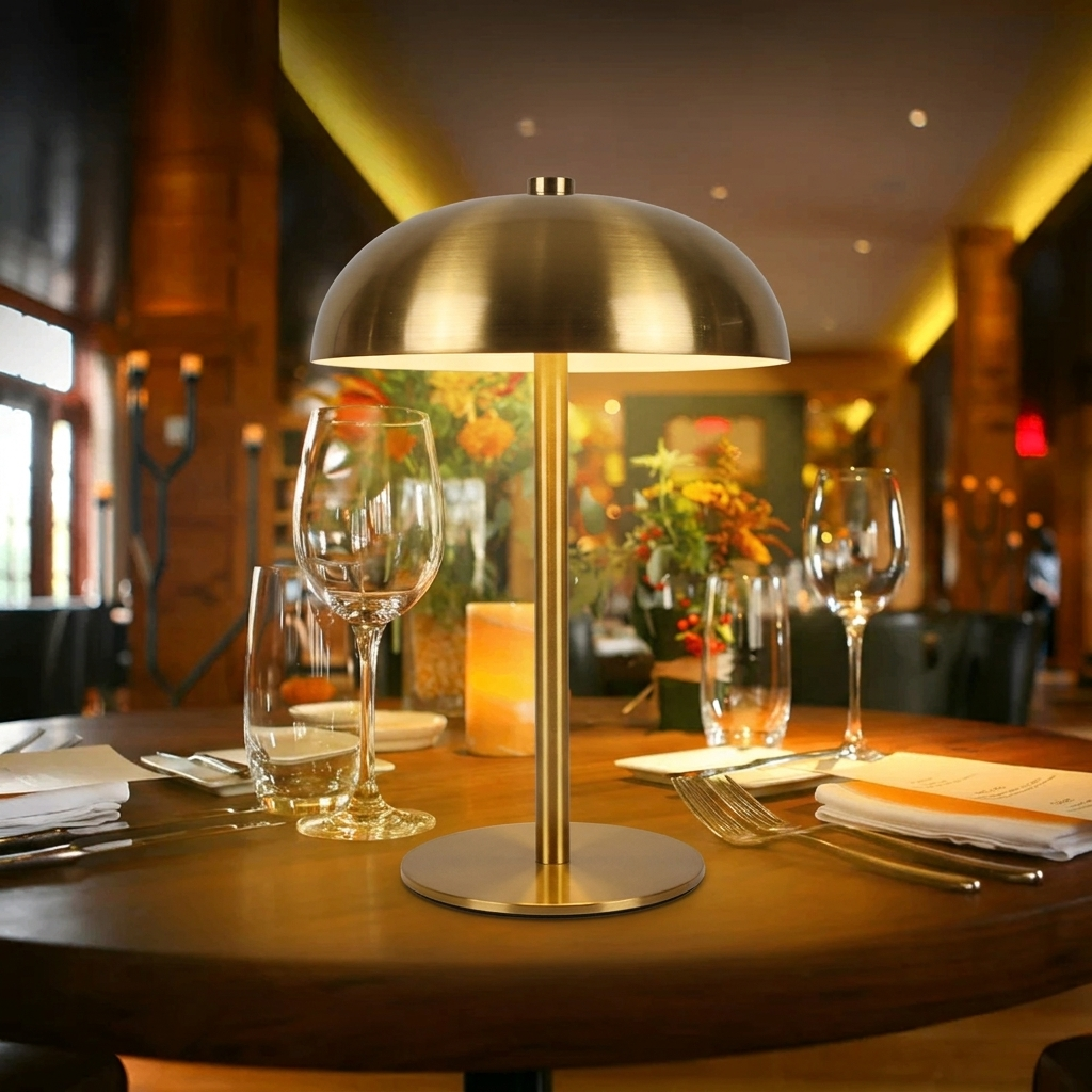 Portable LED Table Lamp with Touch Control and Rechargeable Battery