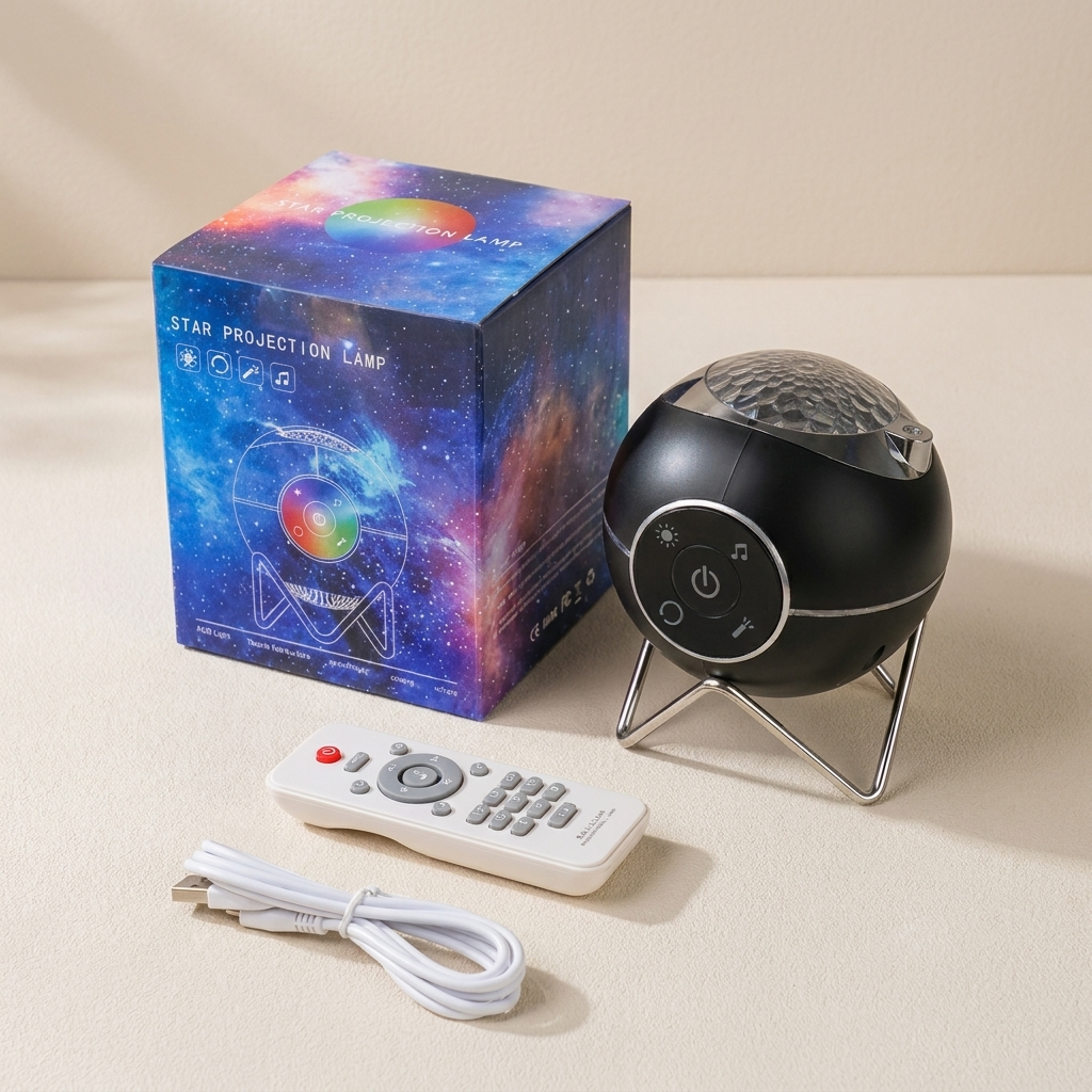 Stellar Nightlight Projector with Bluetooth Speaker