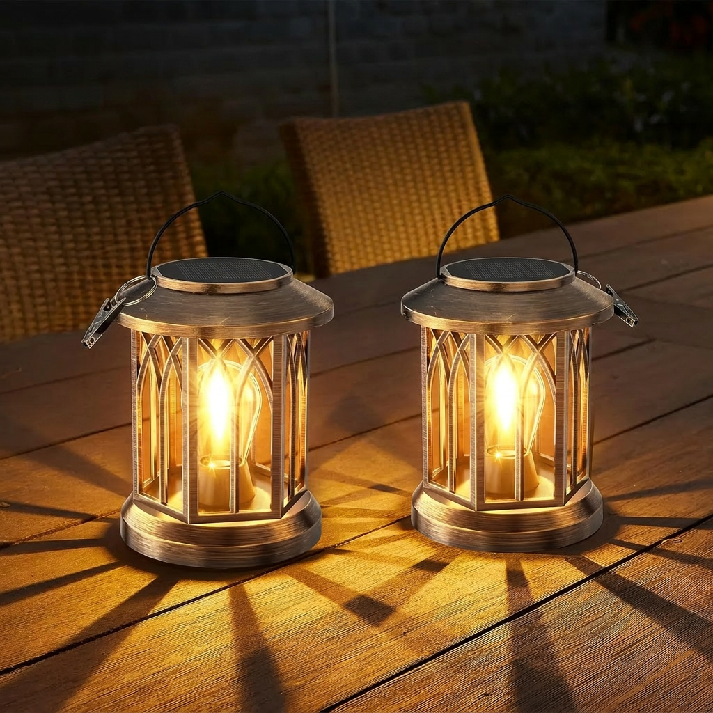 Eco-Friendly Solar Lantern with Automatic Dusk Sensor