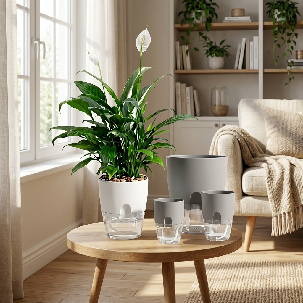 Automatic Hydration Planter for Indoor Plants