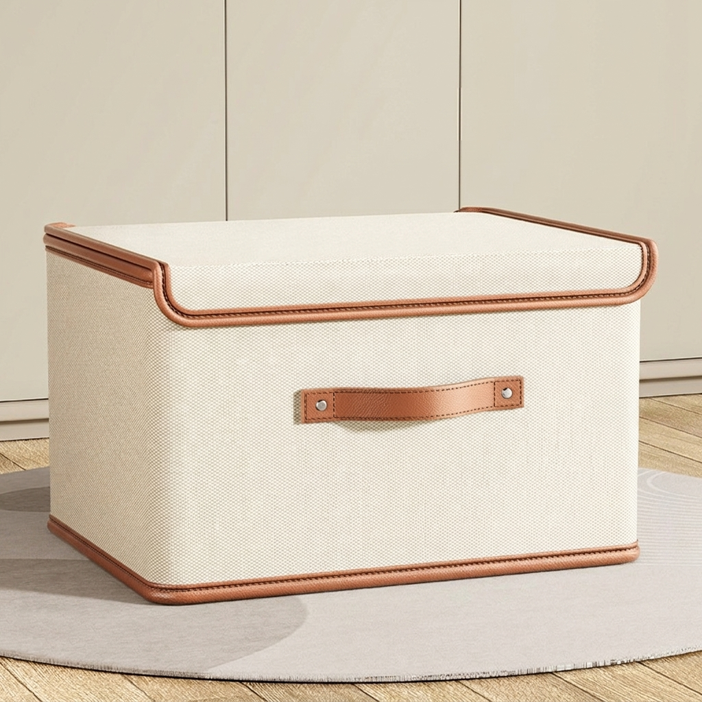 Versatile Collapsible Storage Container with Lid and Handles