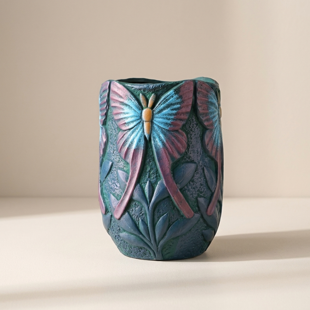 Charming Hand-Painted Plant Holder for Any Space