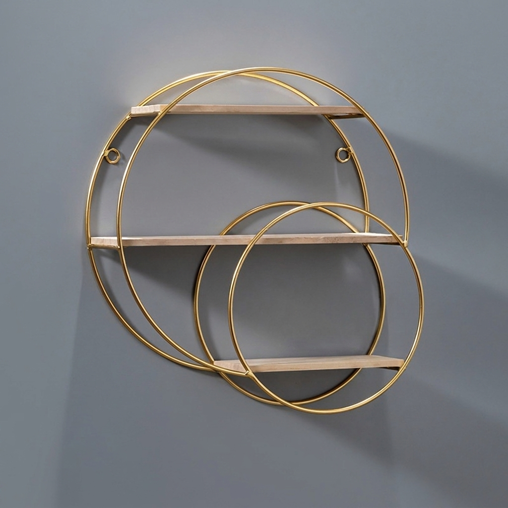 Stylish Multi-Tier Wall Shelf for Elegant Displays