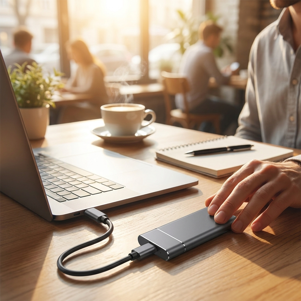Compact USB 3.0 Hard Drive for Effortless File Management