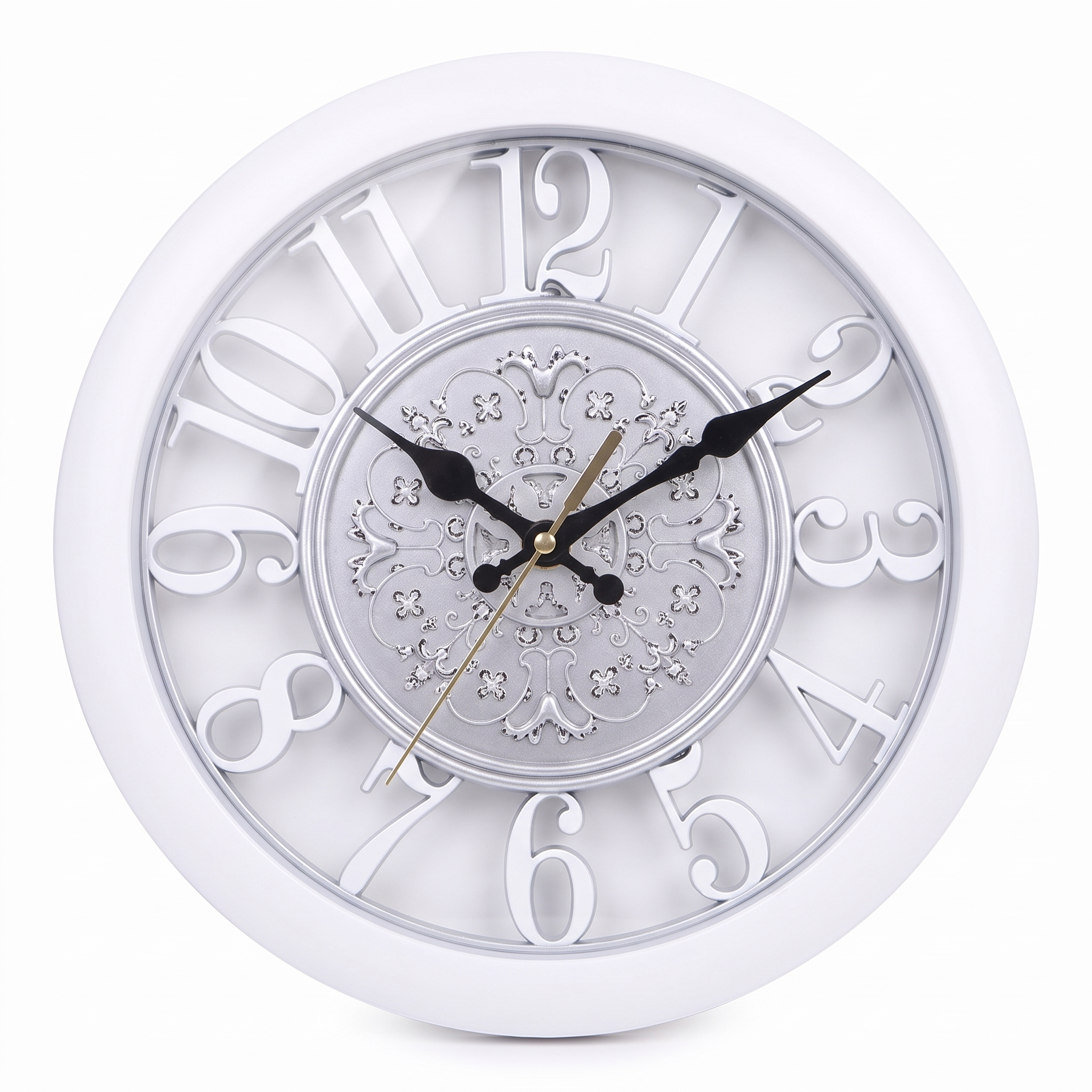 Elegant 11-Inch Indoor Wall Clock with Classic Design