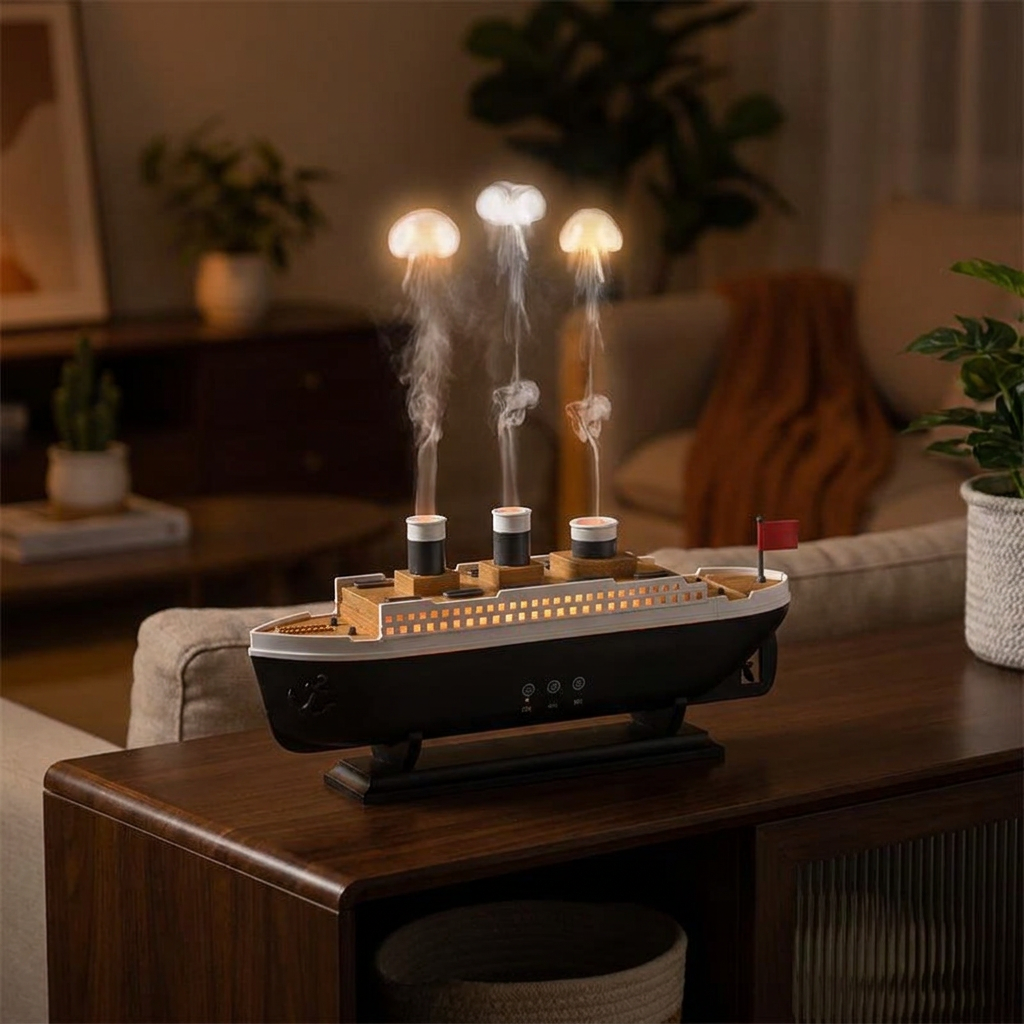 Nautical Mist Oasis - Decorative Humidifier with Jellyfish Glow