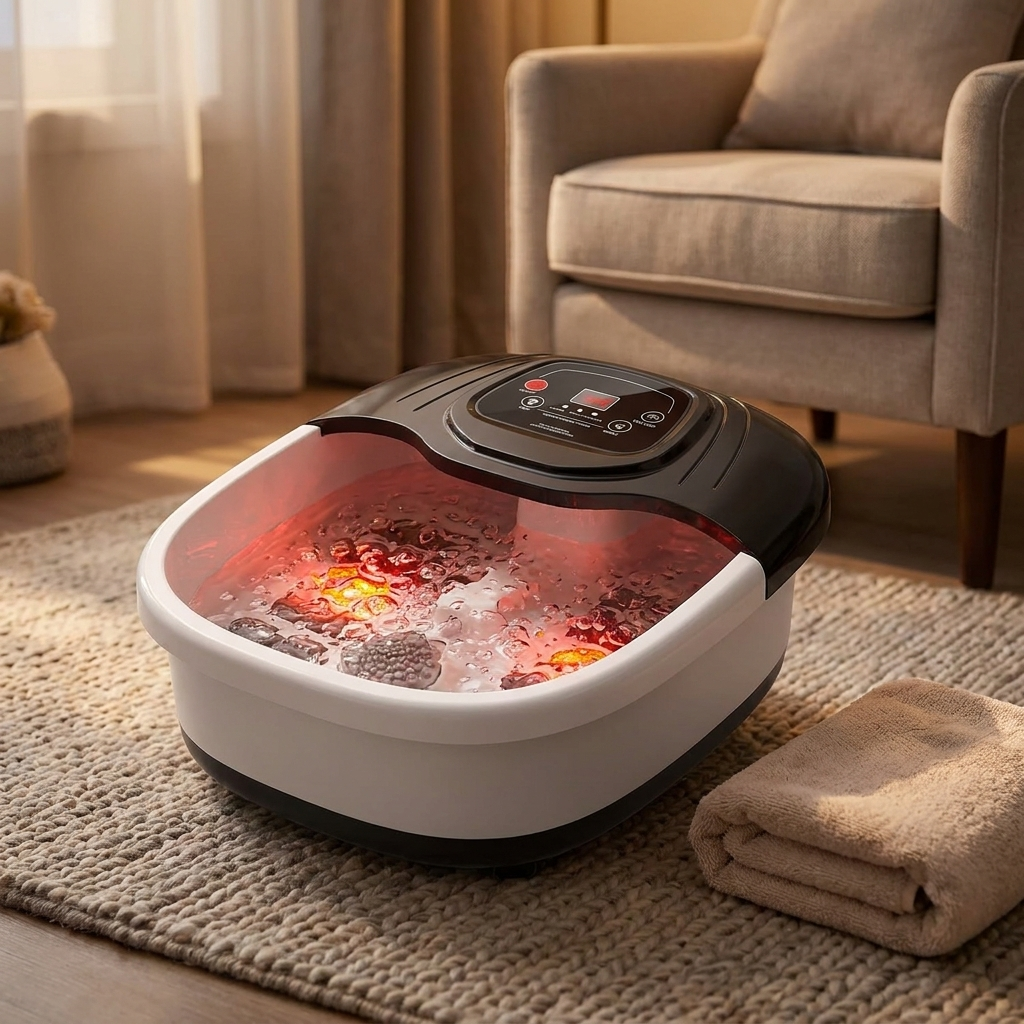 RelaxMax Heated Foot Soaking Spa with Bubbles & Vibration
