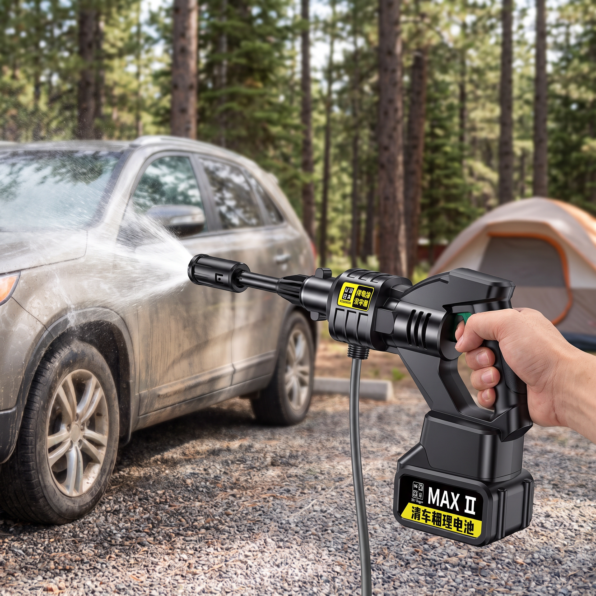 EcoClean Cordless Pressure Washer – Battery-Powered Portable Cleaning Solution