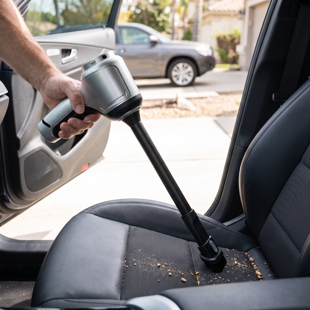 PowerVac Cordless Car Cleaner – Compact Handheld Suction Tool