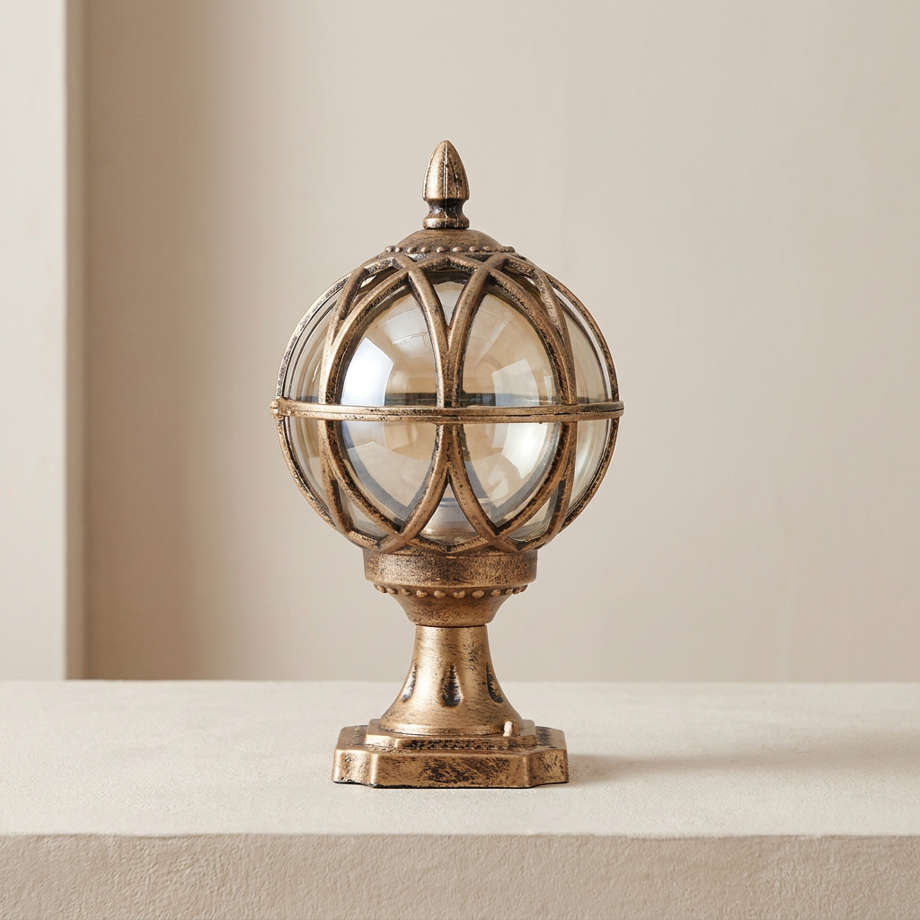 Stylish Outdoor Globe Light for Garden Posts and Walkways