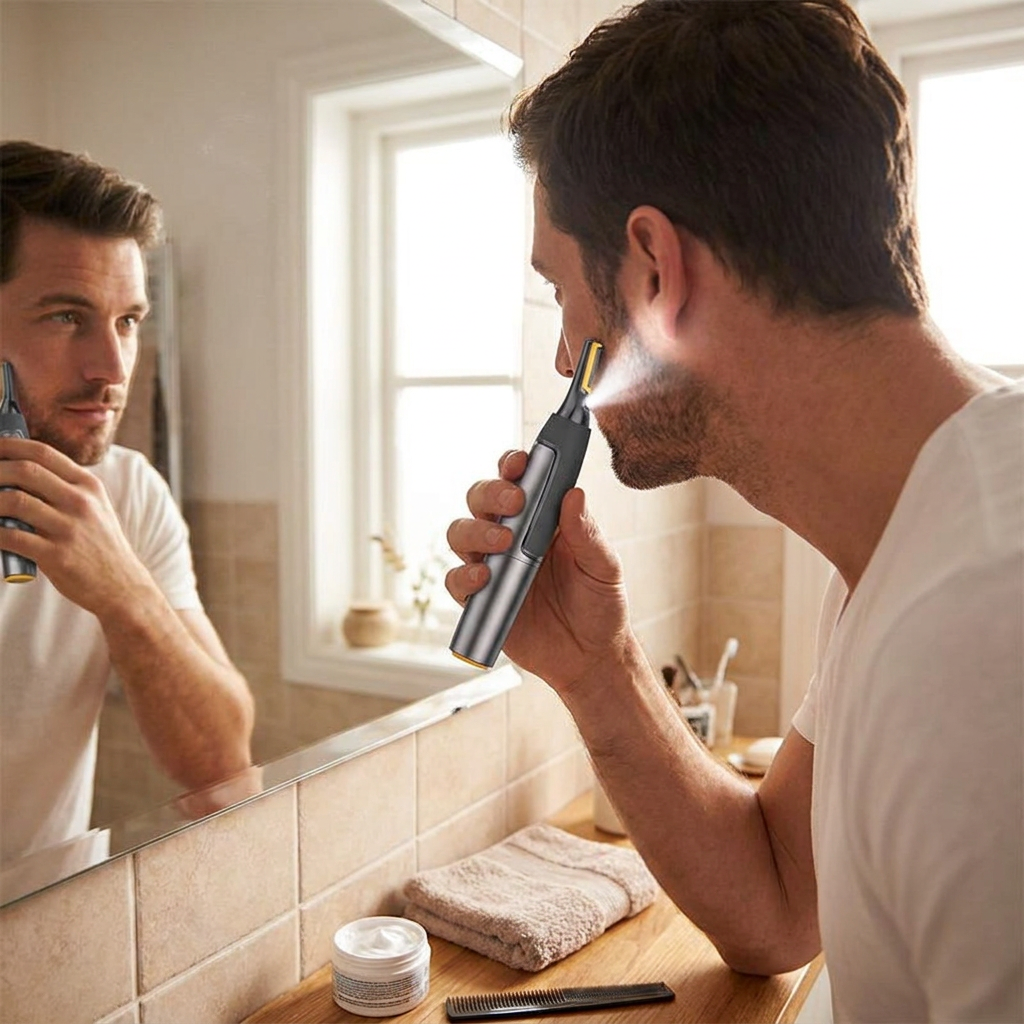 Precision Personal Grooming Trimmer – Cordless Design for Facial Hair