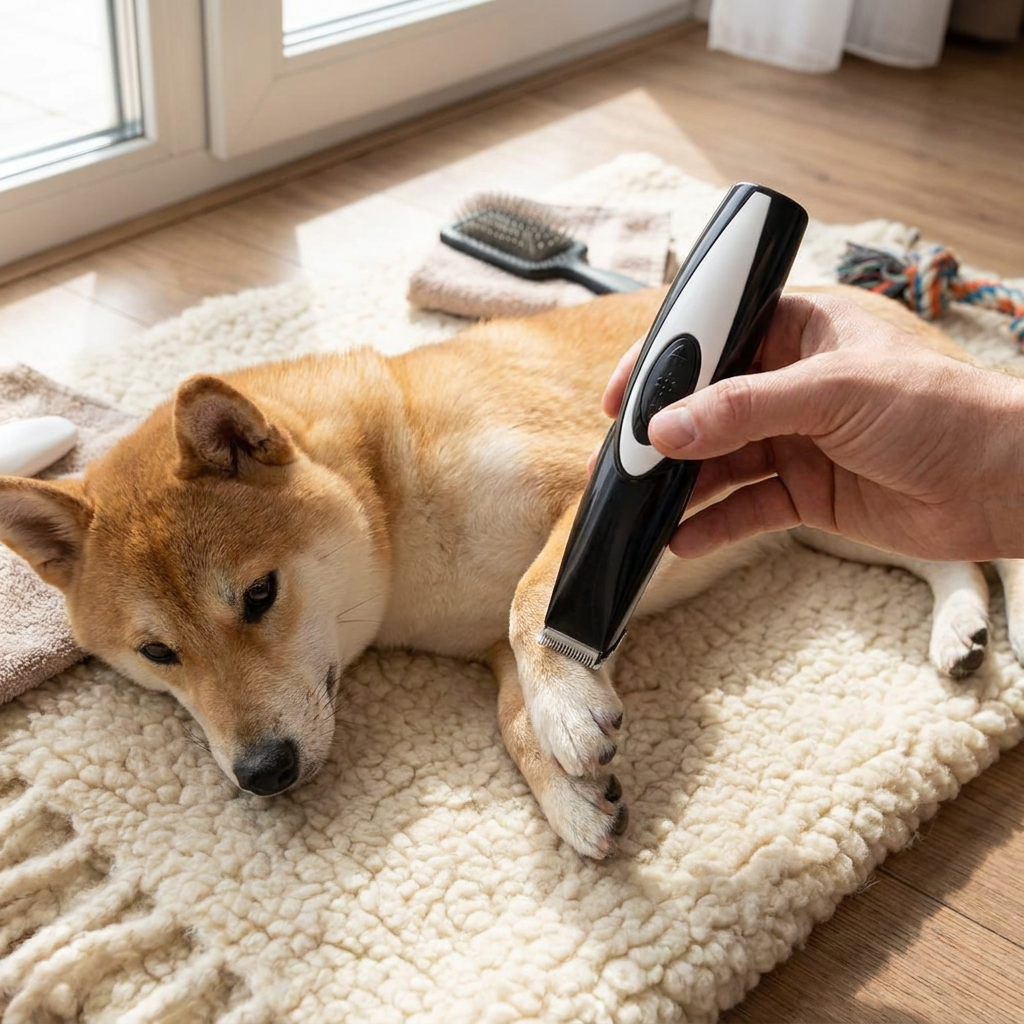 PawsitiveTrim Cordless Pet Grooming Clippers – Rechargeable Quiet Trimmer with Safety Blade for Easy Pet Care