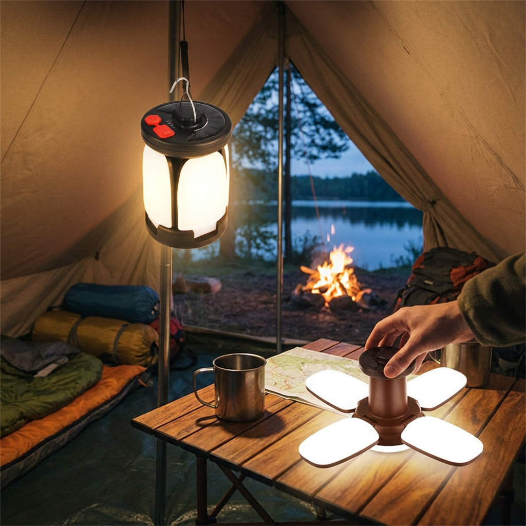 SunChaser LED Camping Lantern – 500LM Rechargeable Light with 6 Modes