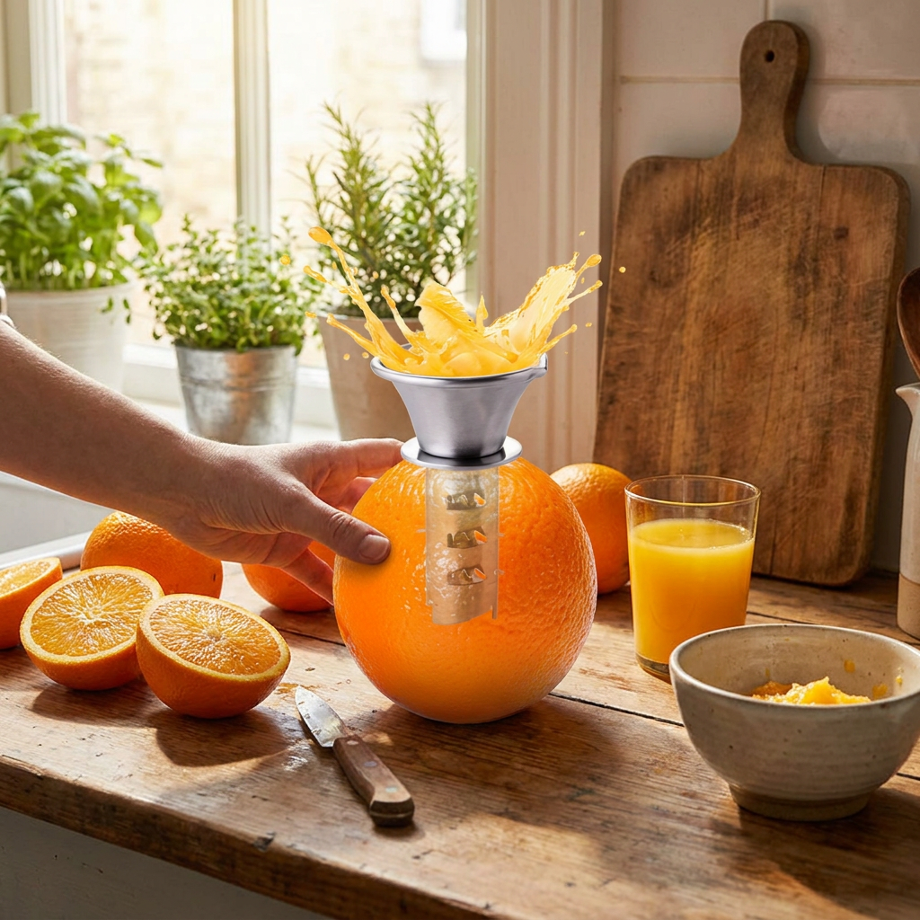 SqueezeMaster Manual Citrus Press – Durable Stainless Steel Juicer