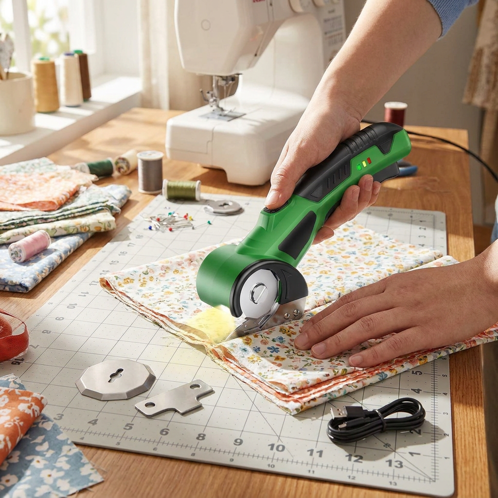 PowerCut Pro Cordless Electric Scissors – 320 RPM Rechargeable Tool