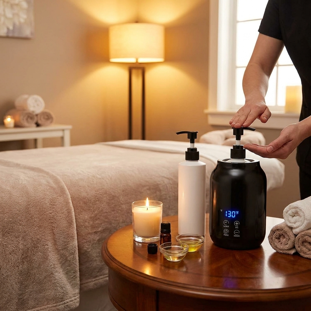 Soothing Touch Oil Warmer – Adjustable Heating & Portable Design