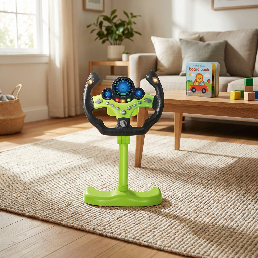 Interactive Driving Adventure Steering Wheel for Kids – Fun Role-Play Toy with Sounds and Lights