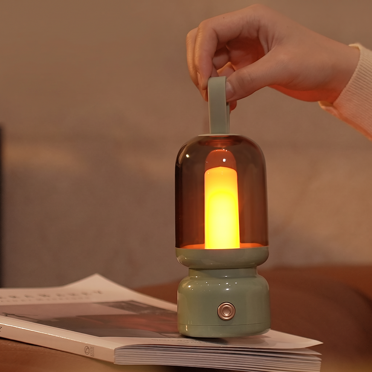 Vintage Touch-Controlled Portable Night Lamp with USB Charging