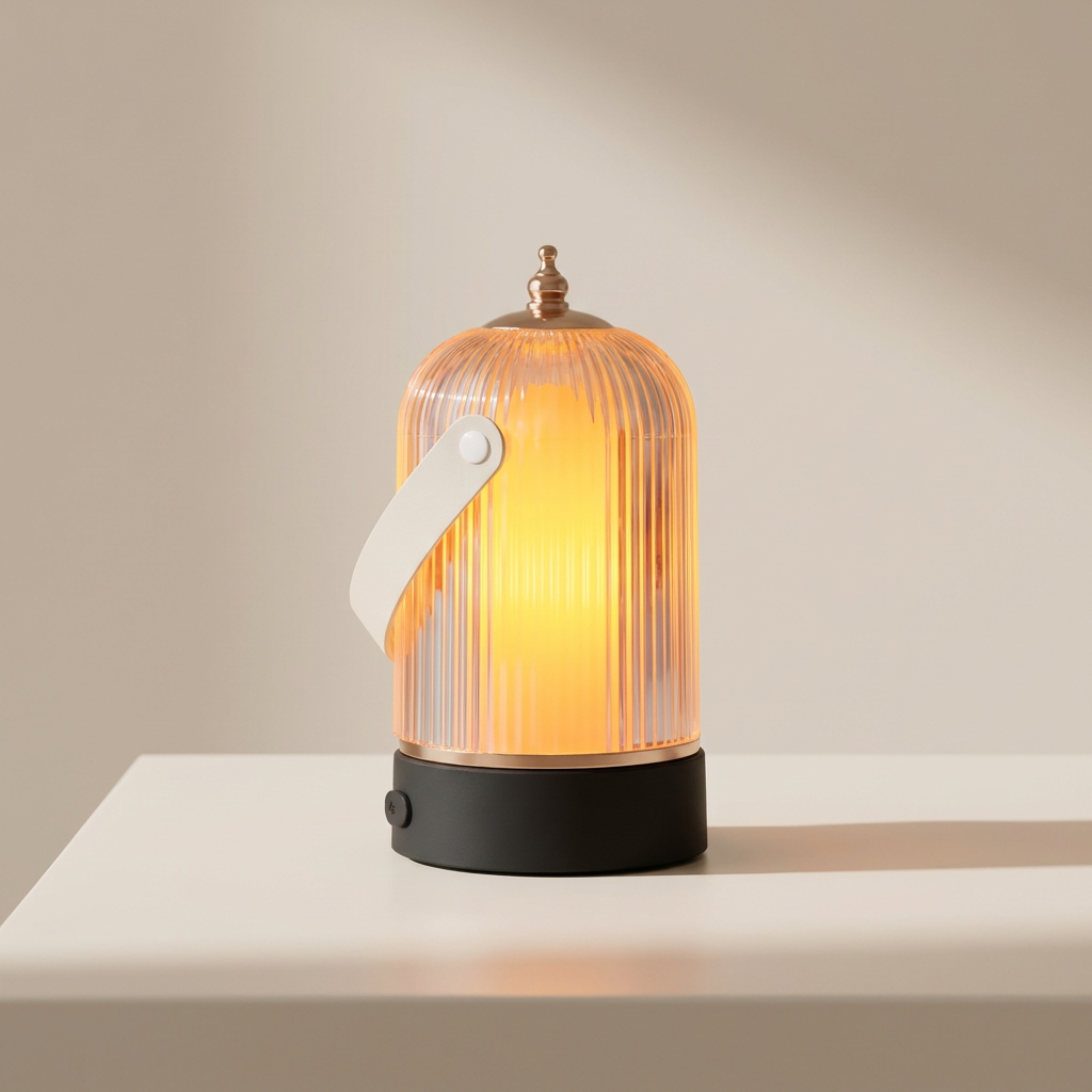 Sleek Touch-Control LED Table Lamp with Rechargeable Battery