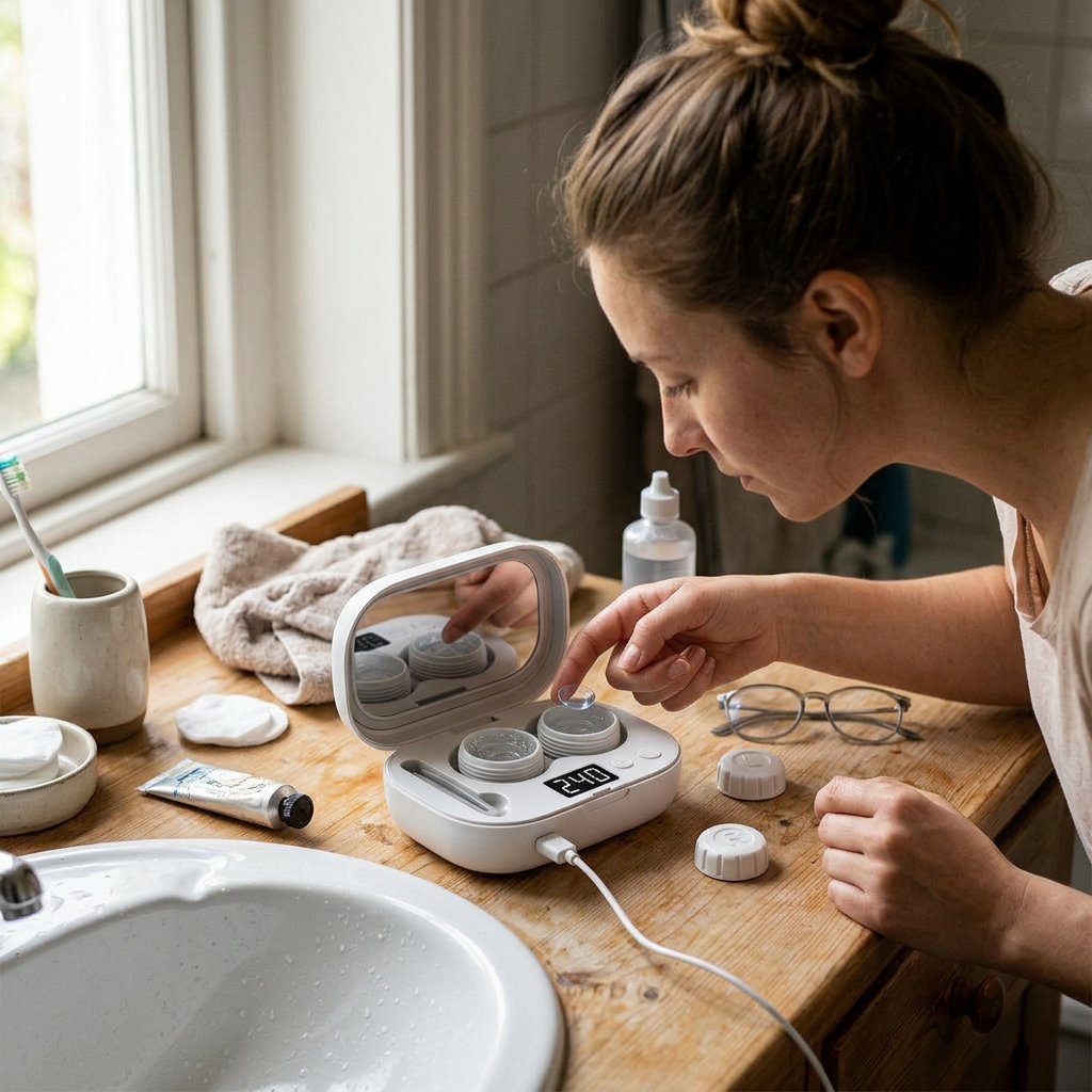 Refined LensCare Ultrasonic Cleaner – Rechargeable with Smart Timers