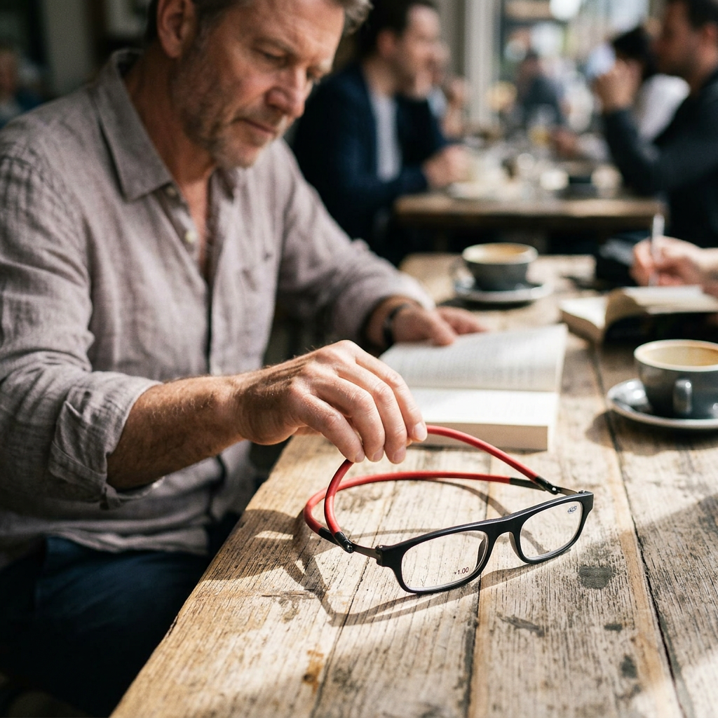 MagnetEase Clip-On Reading Glasses – Versatile Readers with Neck Loop