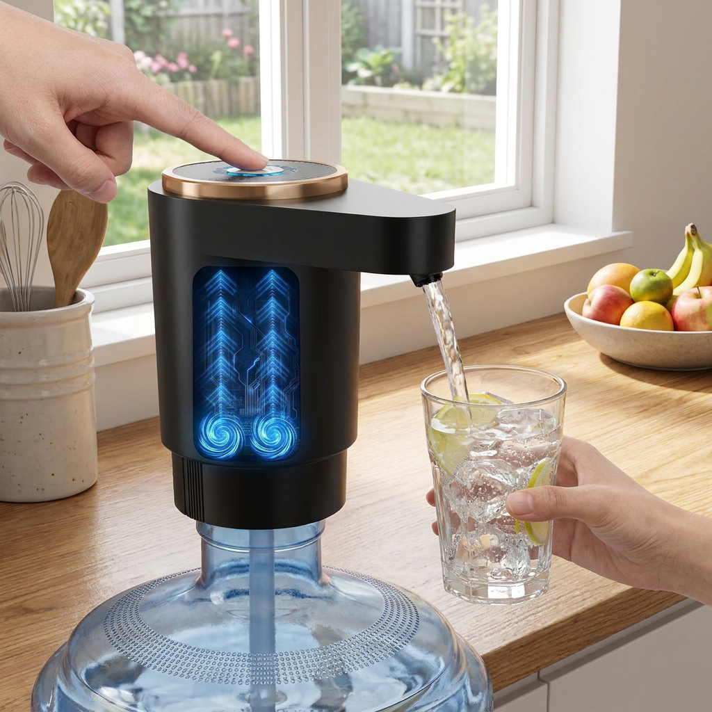 HydraFlow Electric Water Dispenser – Rechargeable Dual-Motor Pump