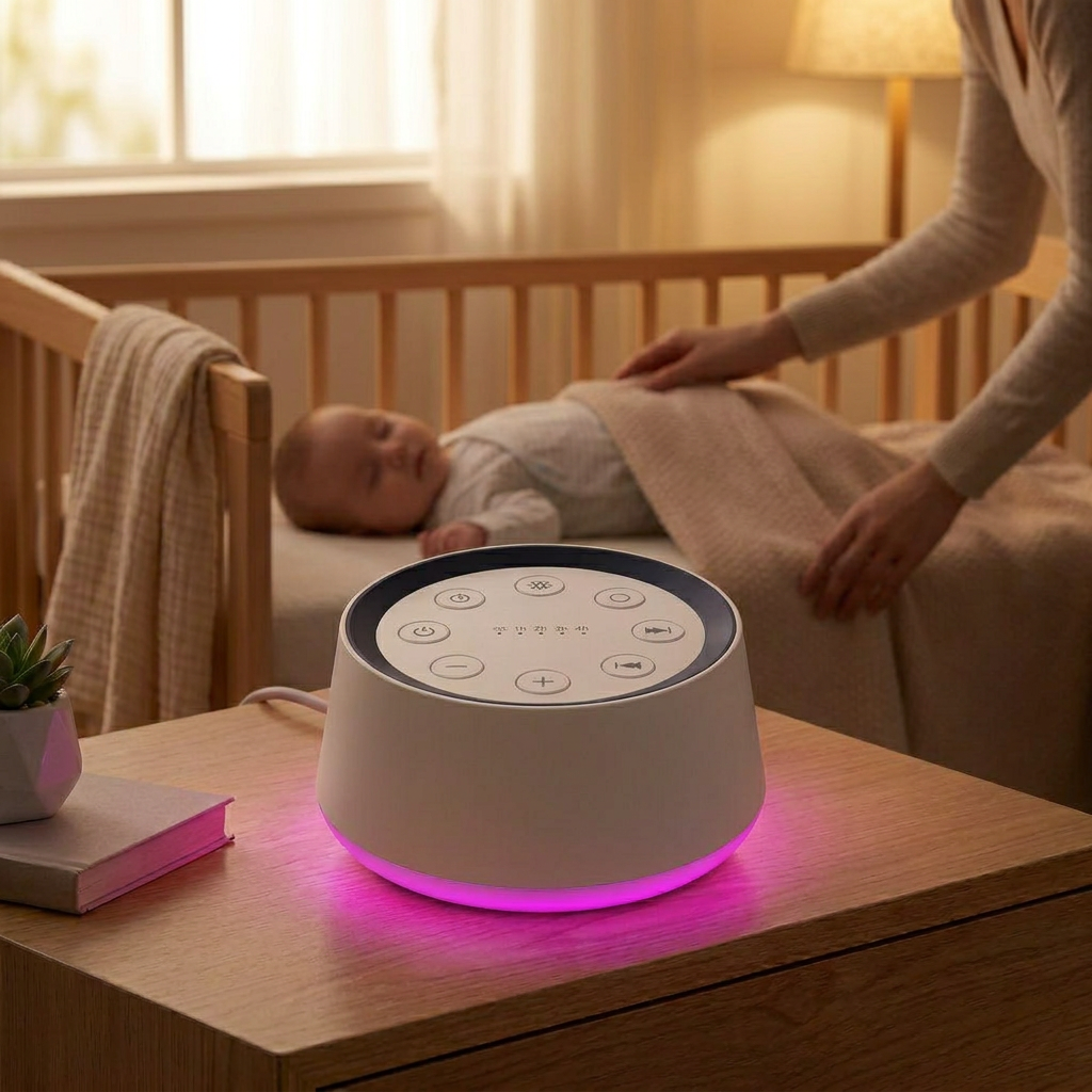 SereneSound Dream Machine – 30-Option Sleep Aid with Color Light & Timer