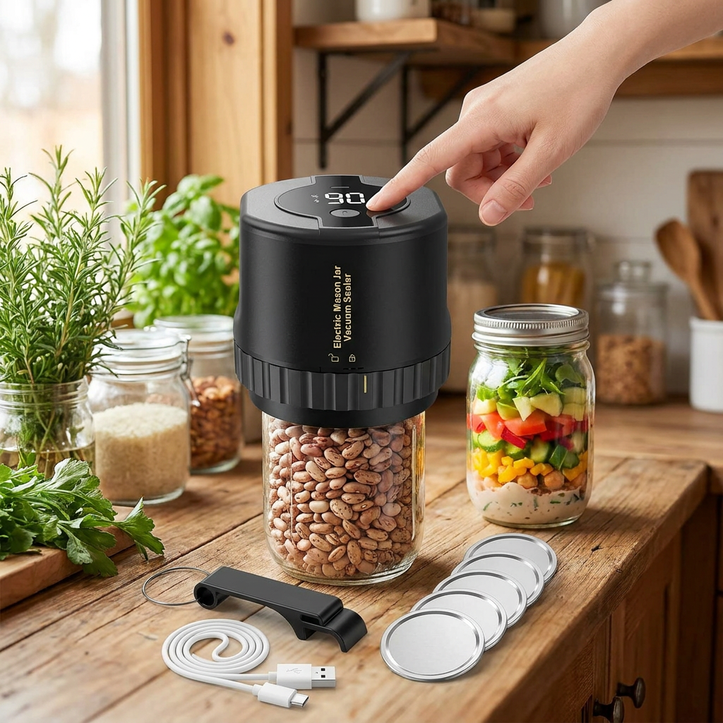 SmartSeal Jar Vacuum Pump – Efficient Food Storage Solution