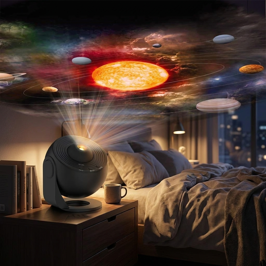 Celestial Haven Projector – 12 Dynamic Film Discs with 360° Rotation