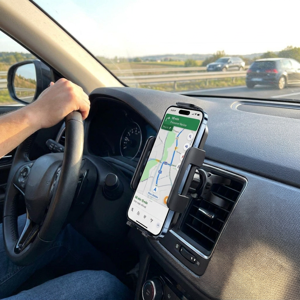 SmartGrip Wireless Car Charger & Phone Holder – Fast Dual Charging