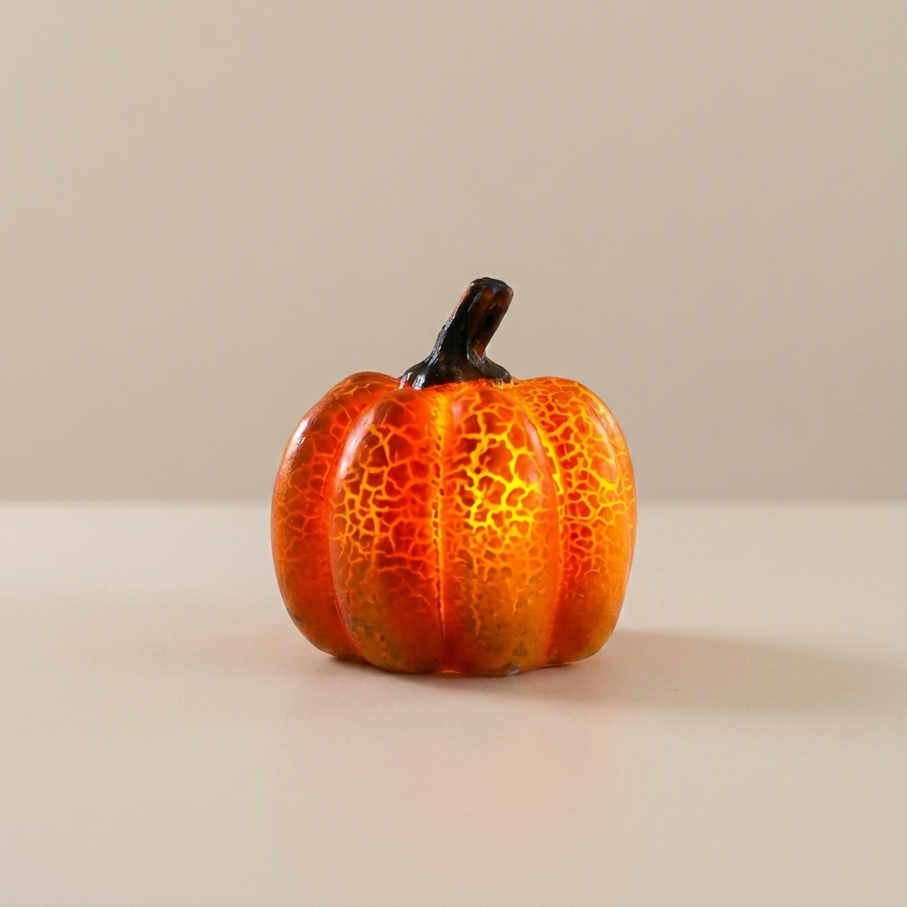 Illuminated Pumpkin Lantern for Spooky Decor