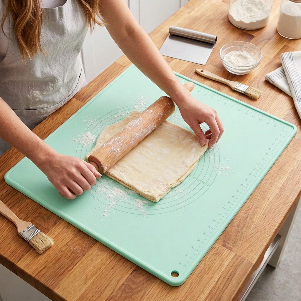 Nonstick Silicone Baking Mat with Measurement Guides