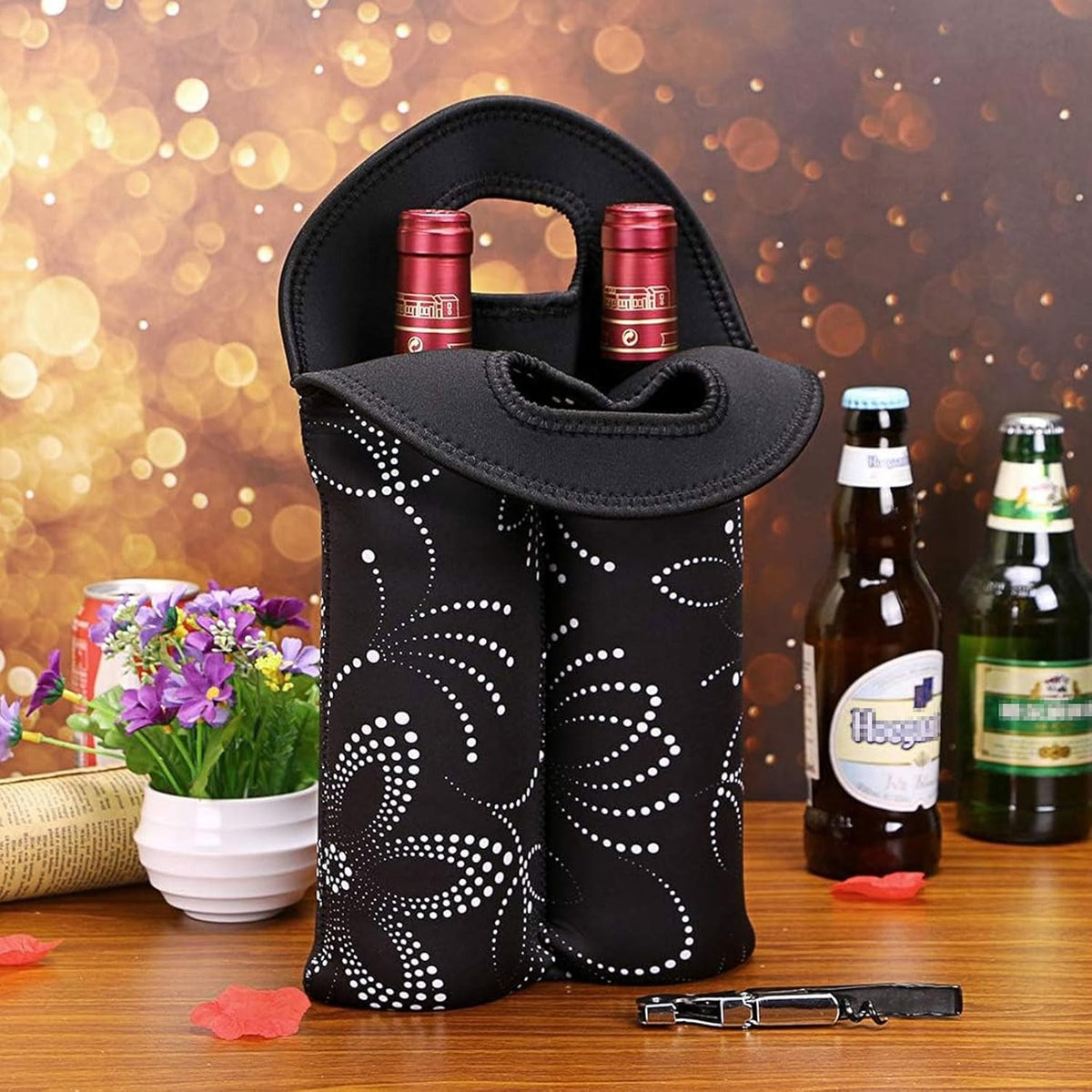 Double-Bottle Wine Carrier with Insulation – Buy One, Get One Free