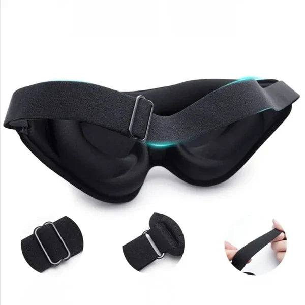 3D Comfort Sleep Mask Crafted from Soft Memory Foam