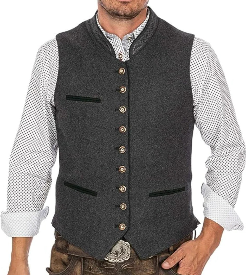 Sophisticated Gray Vest for Men - Timeless Style