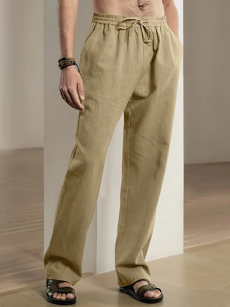Chic Lightweight Linen Trousers for Men
