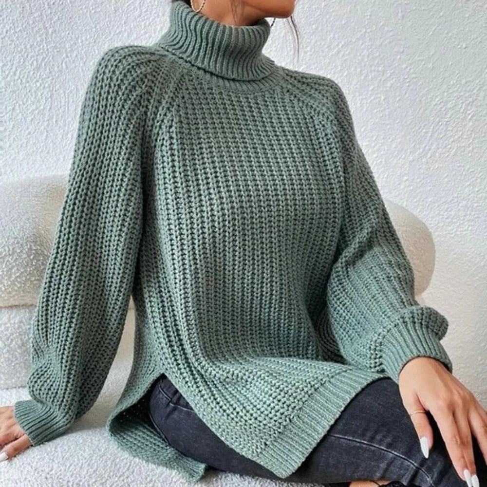 Chic High-Neck Pullover for Ultimate Comfort