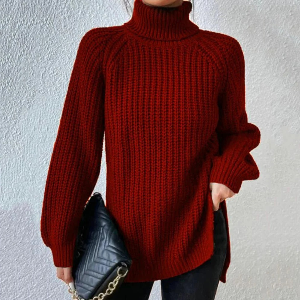 Chic High-Neck Pullover for Ultimate Comfort