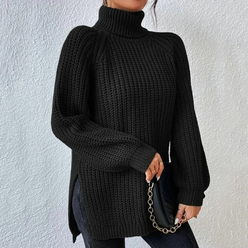 Chic High-Neck Pullover for Ultimate Comfort