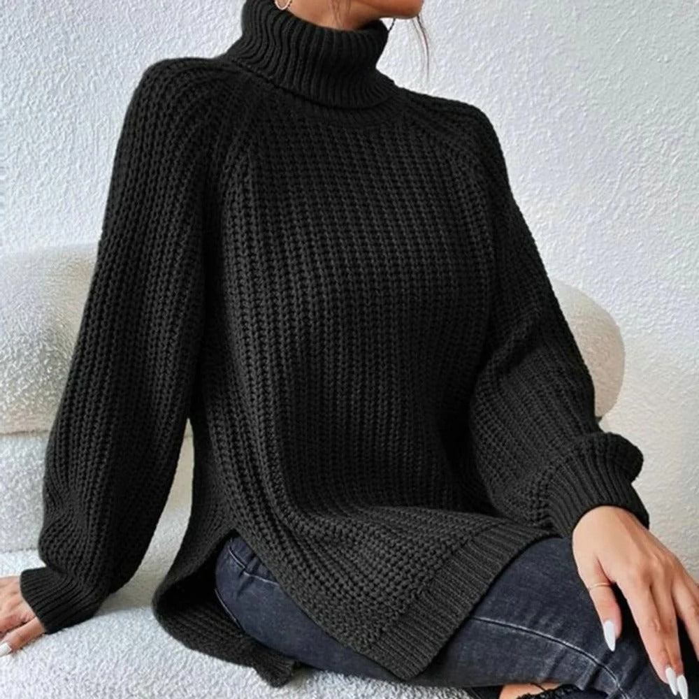 Chic High-Neck Pullover for Ultimate Comfort