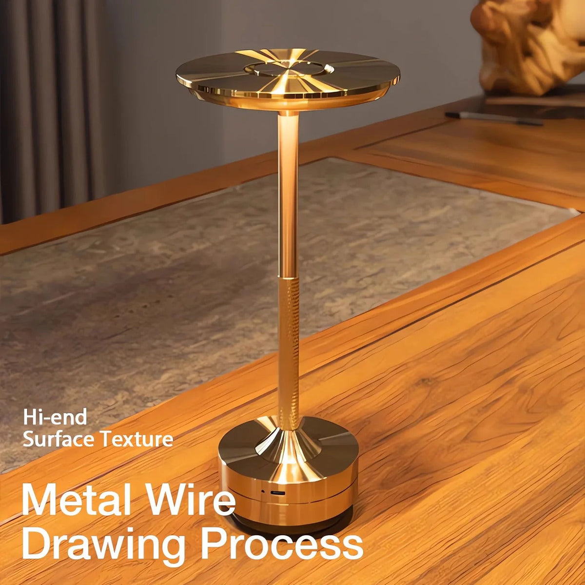 Wireless Touch-Control Lamp with Sleek Scandinavian Design