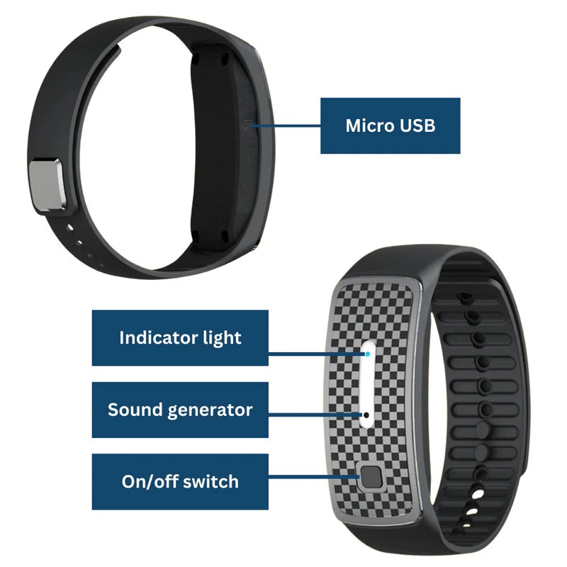 InsectGuard Ultrasonic Bracelet for Summer Protection