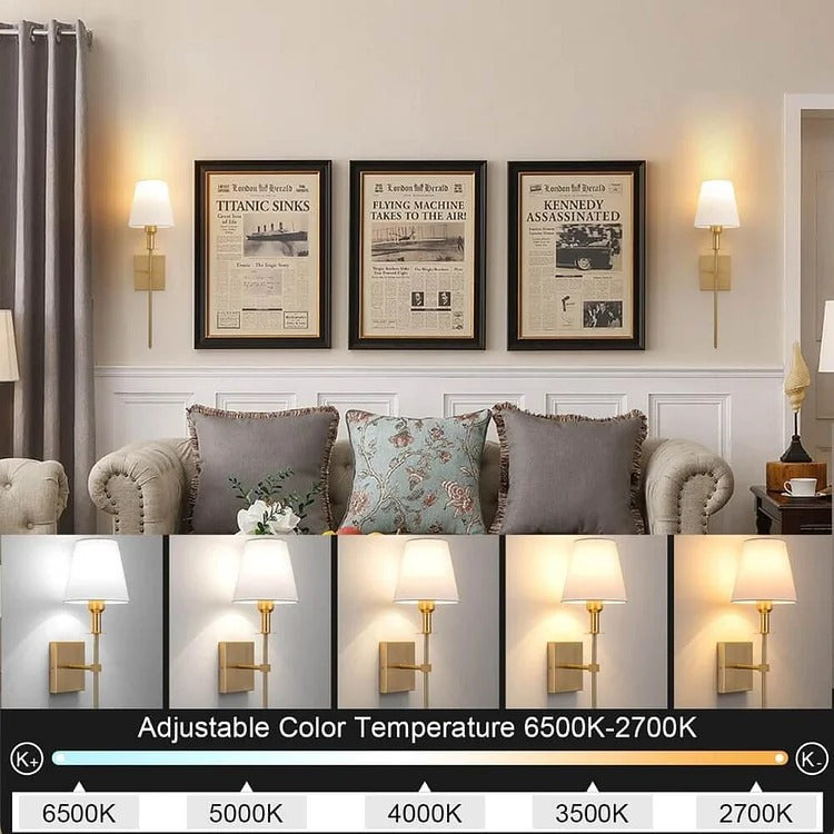 Versatile Rechargeable Wall Light Duo for Indoor & Outdoor Use
