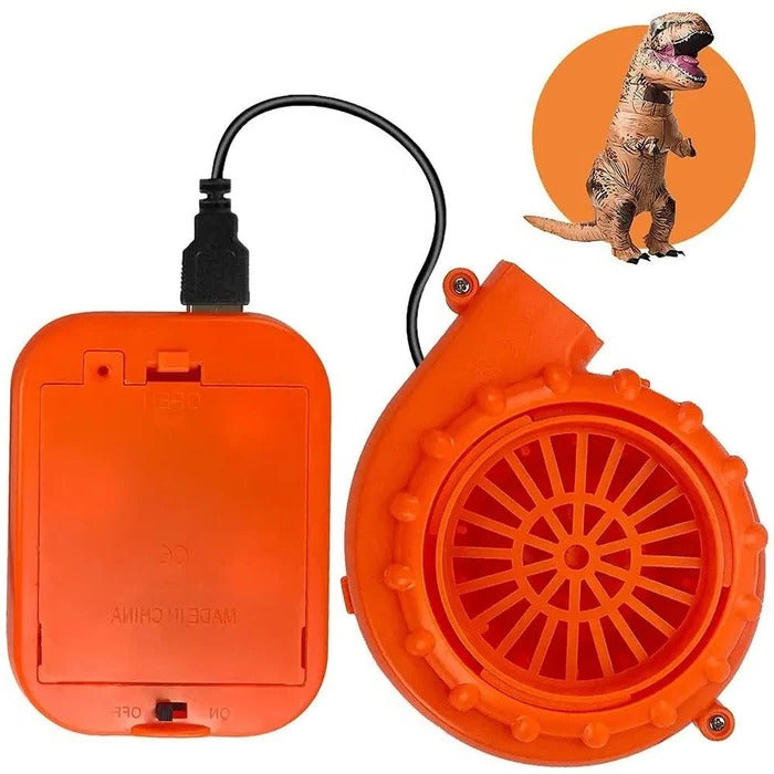 DinoDash Inflatable Costume with Quick-Inflate Fan