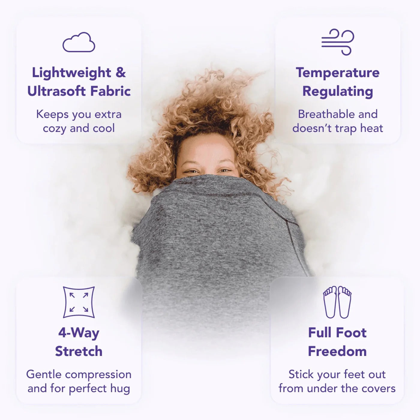 Comfort Wrap Adult Sleep Blanket for Restful Nights